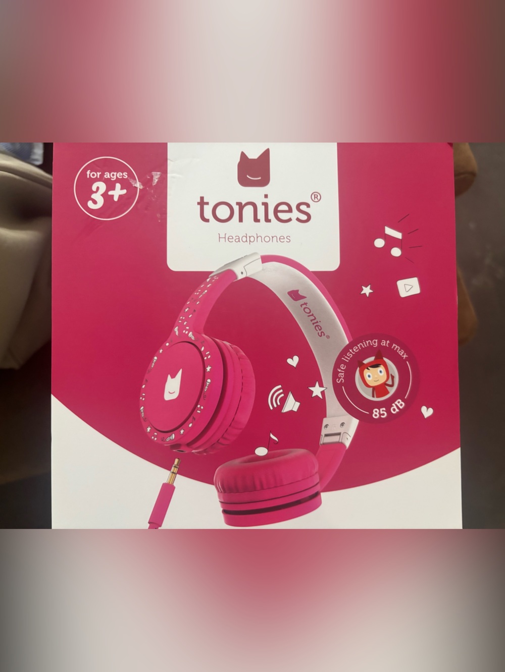 Kids Headphones - Pink - Safe 85 dB Volume